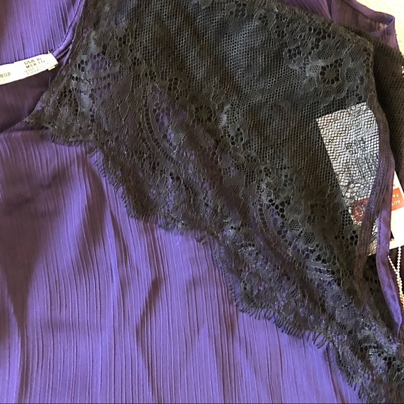 🆕Dex Lace Sleeve Top Purple/Black XL - Picture 10 of 10